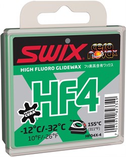 Мазь скольжения SWIX HF4X, (-12-32 C), Green, 40 g HF04X-4 - фото 13377