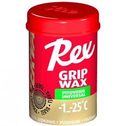 Мазь держания REX Grip waxes, (-1-25 C), Universal Tar-, 45g 141 - фото 17295