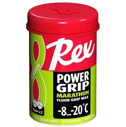 Мазь держания REX Power Grip waxes, (-8-20 C), Green, 45g 81 - фото 17302