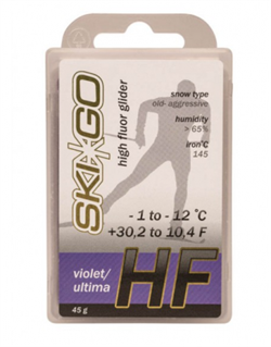 Мазь скольжения SKIGO HF, (-1-12 C), Violet 45 g 63013 - фото 17410