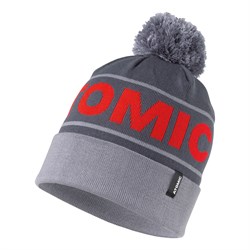 Шапочка ATOMIC ALPS POM Beanie серый/красный AL5102130 - фото 19710