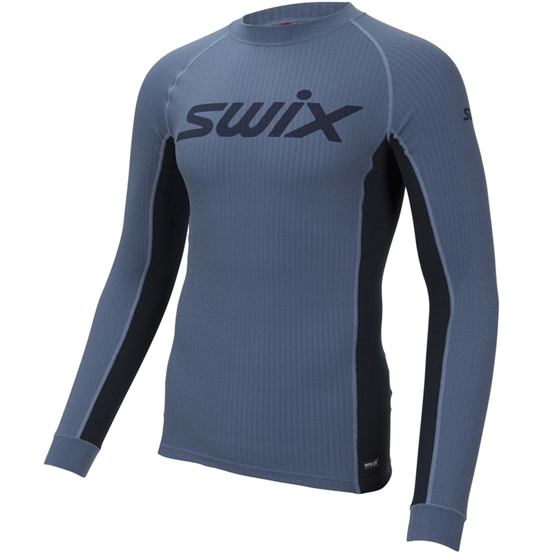 Термофутболка SWIX RaceX LS Blue sea мужская 40811-72102 - фото 22600