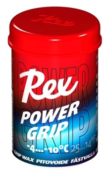 Мазь держания REX Power Grip waxes, (-4-10 C), Blue, 45g 61 - фото 25099