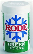 Мазь лыжная RODE, (-4-10 С), Green, 45g P20