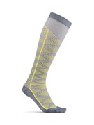 Носки CRAFT Pattern Compression Black/yellow 1906063-995557