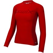 Термофутболка SWIX RaceX LS Fiery red женская 40816-99992